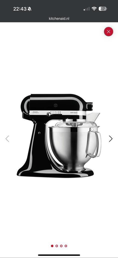 Kitchenaid ARTISAN 4,8L Mixer/Keukenrobot met kantelbare kop, Witgoed en Apparatuur, Keukenmixers, Nieuw, 4 liter of meer, 3 snelheden of meer