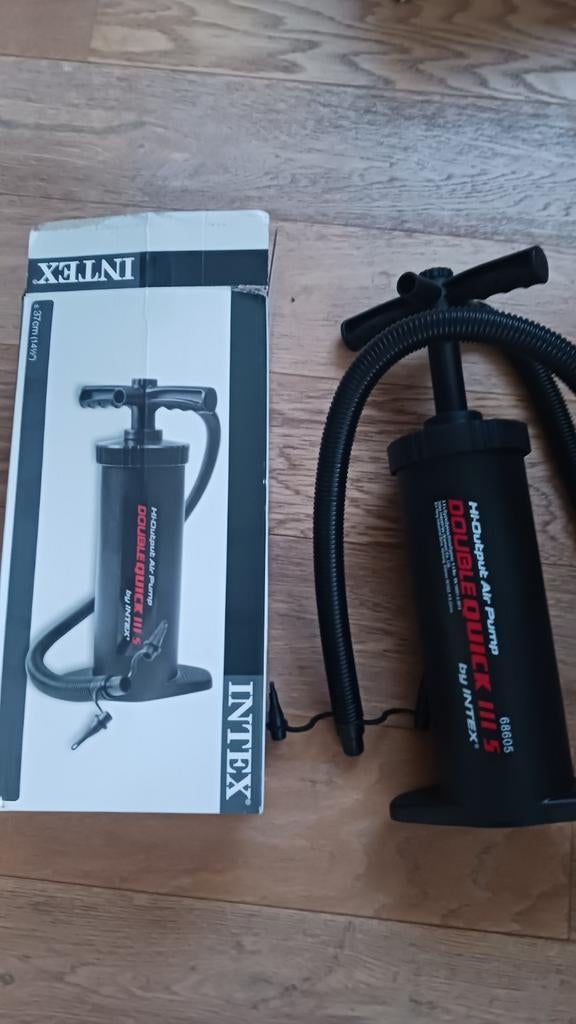Intex Double Quick III Handpomp - Nieuwstaat, Caravans en Kamperen, Ophalen, Zo goed als nieuw, Handmatig