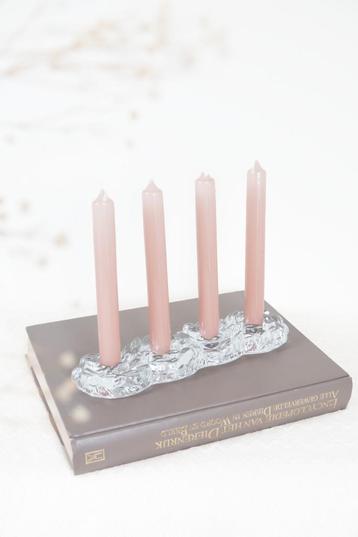 Vintage nybro crystal Sweden kaarsenhouder kerst beschikbaar voor biedingen