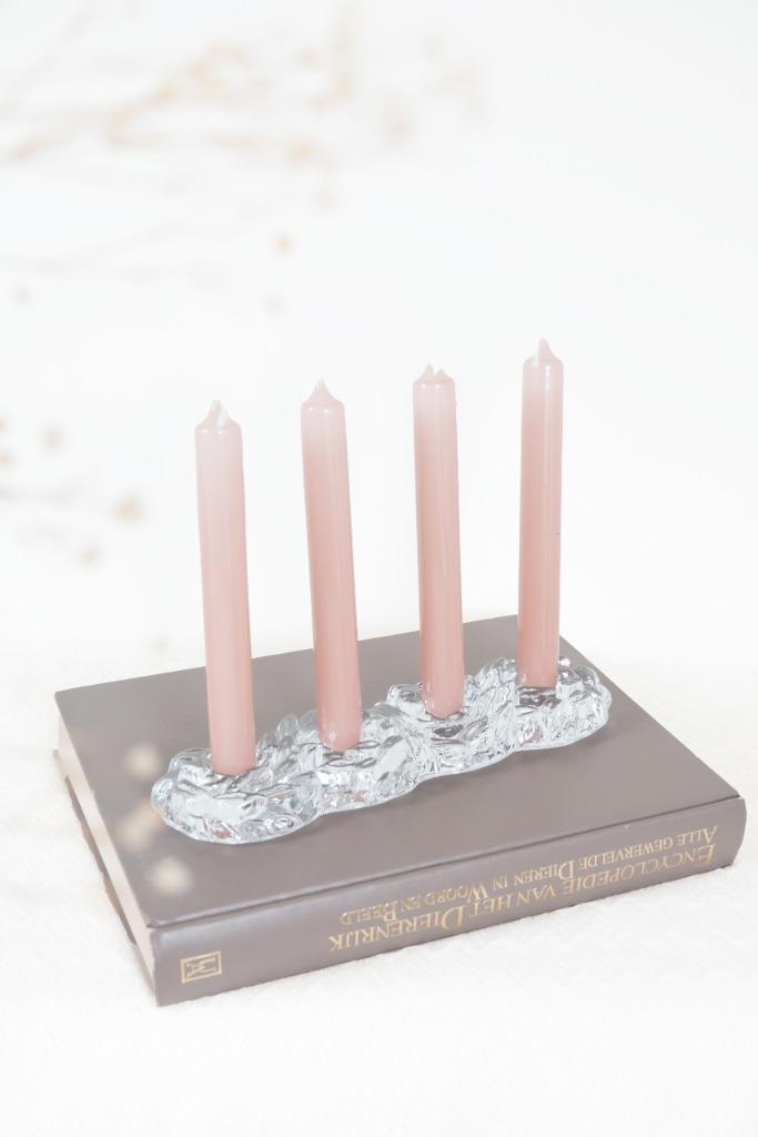 Vintage nybro crystal Sweden kaarsenhouder kerst, Antiek en Kunst, Antiek | Glas en Kristal, Ophalen of Verzenden