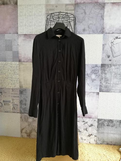 Jurk/wikkeljurk Esprit EDC zwart lange mouw maar XS/34 nieuw, Kleding | Dames, Jurken, Nieuw, Maat 34 (XS) of kleiner, Zwart, Onder de knie