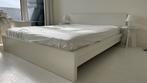 Ikea bedframe 160x200 wit, Ophalen, Wit, Tweepersoons, Zo goed als nieuw