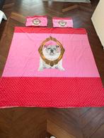 Covers & Co Dekbedovertrek Bulldog 200x200, Ophalen of Verzenden, Tweepersoons, Roze, Dekbedovertrek