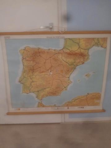 Schoolplaat Spanje & Portugal beschikbaar voor biedingen
