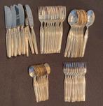 Verzilverde bestek cassette grade 100 11-delig, Antiek en Kunst, Antiek | Bestek, Ophalen of Verzenden
