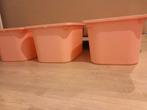 3 x ikea opbergbakken roze, Ophalen, Gebruikt
