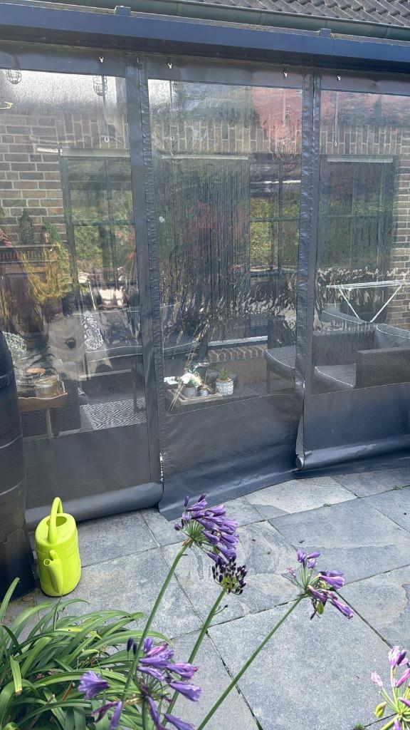 transparante PVC-screens, Tuin en Terras, Overige Tuin en Terras, Zo goed als nieuw, Ophalen
