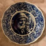 Vintage Delfts Blauw Bord met Zeeman, Antiek en Kunst, Ophalen of Verzenden