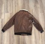 Bruine Leren Jas met Bontkraag - PME Legend, Kleding | Heren, Jassen | Winter, Ophalen, Gedragen, Overige maten, Bruin