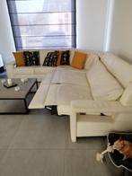 Lederen hoekzetel, Huis en Inrichting, Ophalen, Gebruikt, Leer, Modern