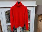 100% cashmere / kasjmier coltrui rood maat XS 34, Benetton, Kleding | Dames, Ophalen of Verzenden, Zo goed als nieuw, United Colors of Benetton