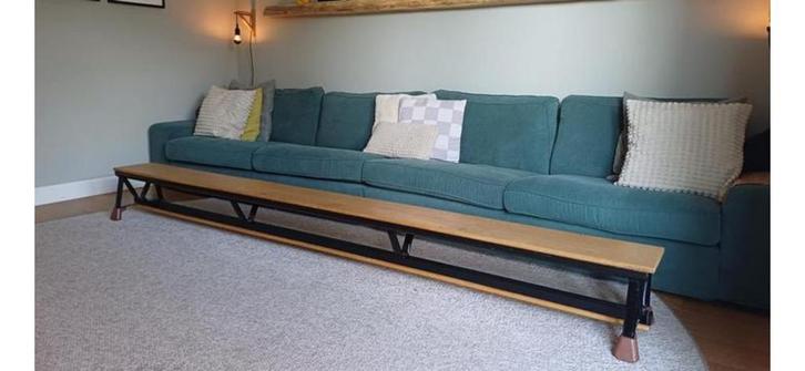 Oude vintage gymbankjes jansen fritsen, Huis en Inrichting, Banken | Voetenbanken en Poefen, Ophalen of Verzenden