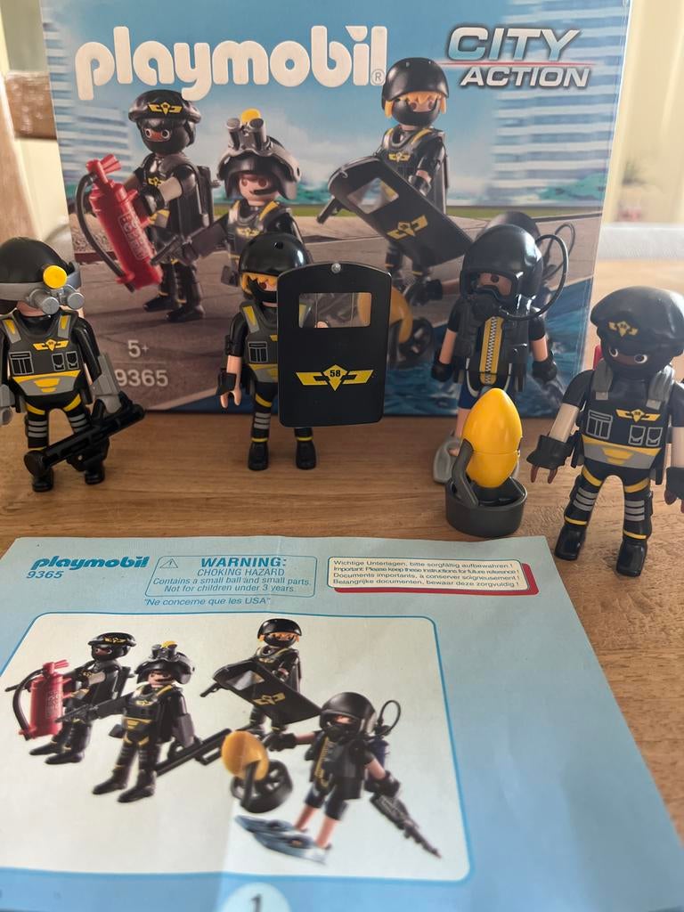 Playmobil City Action Sie team 9365 - ZGAN (Harpoen mist), Ophalen of Verzenden, Zo goed als nieuw, Los playmobil