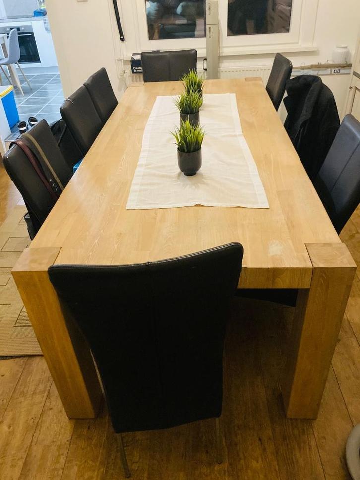 Eetkamer, Huis en Inrichting, Complete eetkamers, Zo goed als nieuw, 6 tot 8 stoelen, Ophalen