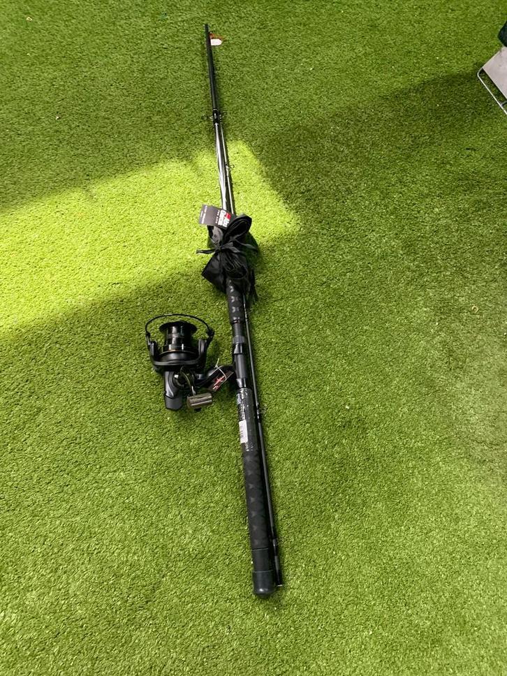 Nieuwe Abu Garcia trolhengel + Dam molen, 2.40m 15-40 lb, Watersport en Boten, Hengelsport | Roofvissen, Nieuw, Complete set, Ophalen of Verzenden