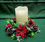 Vintage kaarskrans kerst, Ophalen of Verzenden, Gebruikt