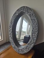 Spiegel met houten sierlijst van Loods5, Huis en Inrichting, Ophalen, Zo goed als nieuw, Minder dan 100 cm, Ovaal