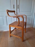 Vintage Dutch Plywood Beech Armchair by Enraf Nonius Delft, Ophalen, Eén