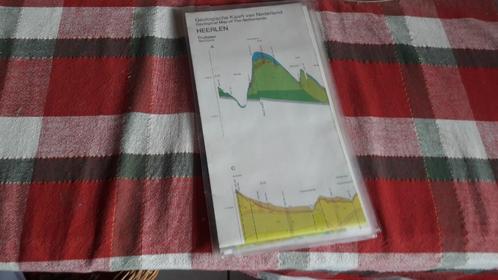 geologische kaart Nederland Limburg Heerlen, Boeken, Atlassen en Landkaarten, Zo goed als nieuw, Nederland, Ophalen of Verzenden