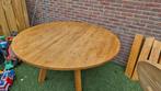 Massief houten eettafels 6 stuks diameter 152 cm, Ophalen, Gebruikt, Vijf personen of meer, Rond