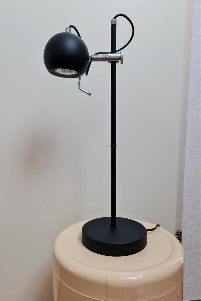 Eyeball lamp Space Age lamp mat zwart verstelbaar elegant, Huis en Inrichting, Lampen | Tafellampen, Gebruikt, Kunststof, Metaal