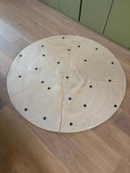 Vloerkleed Ferm Living - Black Dots, Huis en Inrichting, Ophalen, Rond, Bruin, Zo goed als nieuw