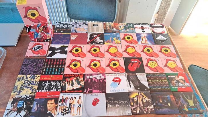 Rolling Stones 45x45s box 45 (maxi)single-cd's 173 tracks!, Cd's en Dvd's, Cd's | Rock, Zo goed als nieuw, Poprock, Ophalen of Verzenden