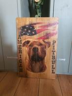 Houten American Pitbull bord 38x60cm, Dieren en Toebehoren, Nieuw, Ophalen of Verzenden
