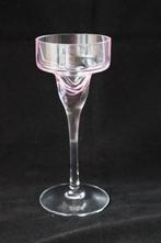 Vintage Caithness glass Schotland Pink Swirl kaarsenhouder, Antiek en Kunst, Antiek | Glas en Kristal, Ophalen of Verzenden