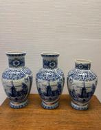 Delfs blauwe vazen topstaat - gemerkt, Antiek en Kunst, Antiek | Vazen, Ophalen of Verzenden