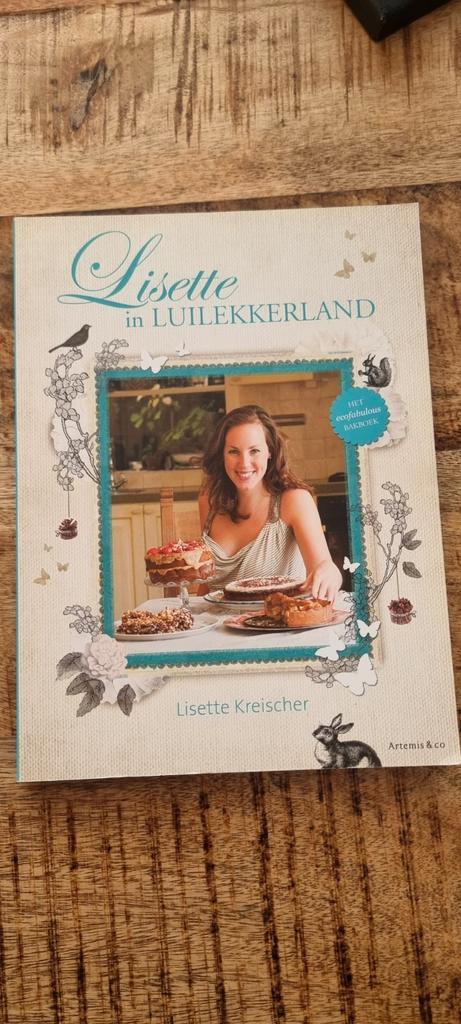 Lisette in Luilekkerland - Kookboek, Boeken, Kookboeken, Gelezen, Taart, Gebak en Desserts, Overige gebieden, Vegetarisch, Ophalen of Verzenden