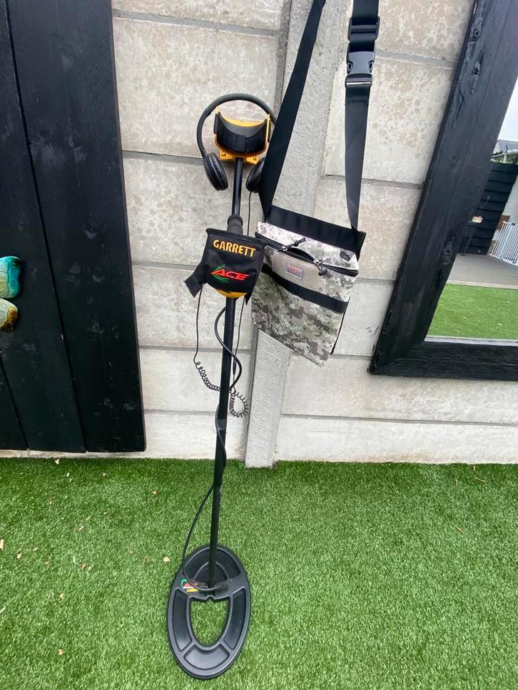 Garret Eoro ace met, Hobby en Vrije tijd, Metaaldetectors, Gebruikt, Meer dan 30 cm, Garrett, Instelbare gevoeligheid, Ophalen