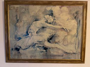 Swan Lake van Marta Gottfried 114x89 cm paneel incl. lijst beschikbaar voor biedingen