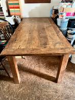 Mooie tropische houten eettafel, Ophalen, 50 tot 100 cm, Zo goed als nieuw, Vijf personen of meer