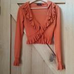 Vestje met ruches, maat 36 Oranje Merk Zidane, Kleding | Dames, Ophalen of Verzenden, Zo goed als nieuw, Maat 36 (S), Oranje