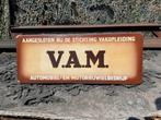 VAM Automobiel emaille reclamebord, Verzamelen, Reclamebord, Gebruikt, ., Ophalen of Verzenden