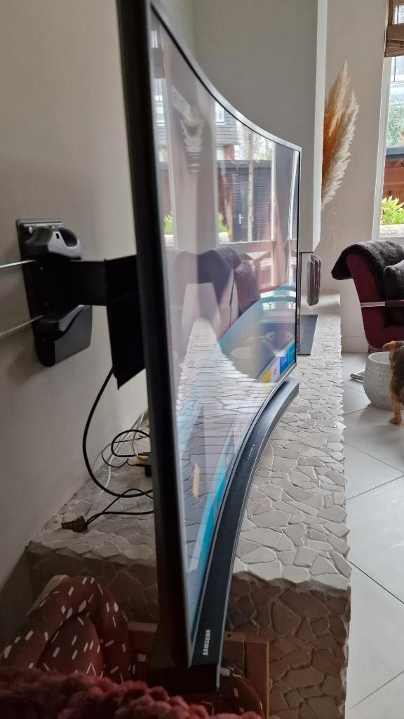 TV smart Samsung curve + curve soundbar, Audio, Tv en Foto, Televisies, Gebruikt, LED, 100 cm of meer, 4k (UHD), Samsung, 50 Hz