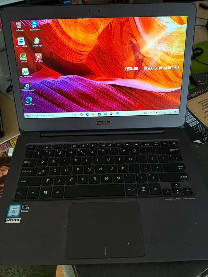 Asus zenbook laptop, Computers en Software, Windows Laptops, Zo goed als nieuw, 14 inch, HDD, 2 tot 3 Ghz, 4 GB, Qwerty, Met videokaart