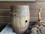 Brocante oude houten wijnvat, klein model, Ophalen of Verzenden