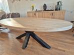 Ovale eettafel Sanders, Huis en Inrichting, Tafels | Eettafels, Ophalen, 100 tot 150 cm, Overige materialen, 200 cm of meer