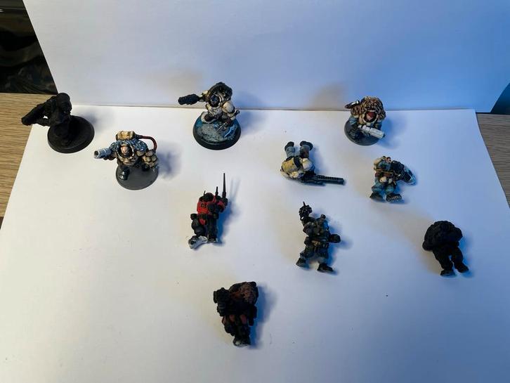 Warhammer Leagues of Votann Hearthkyn Warriors, Hobby en Vrije tijd, Wargaming, Gebruikt, Warhammer 40000, Figuurtje(s), Geverfd