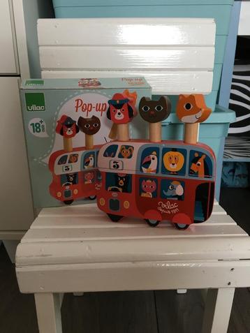 houten speelgoed bus Vilac met dieren beschikbaar voor biedingen