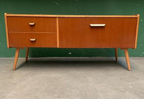 Mini dressoir / TV meubel vintage retro kast audio ladekast, Huis en Inrichting, Kasten | Dressoirs, Gebruikt, 100 tot 150 cm