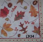 Servetten decoupage/bullet journal * herfstblad L934, Hobby en Vrije tijd, Knutselen, Verzenden, Nieuw, Materiaal