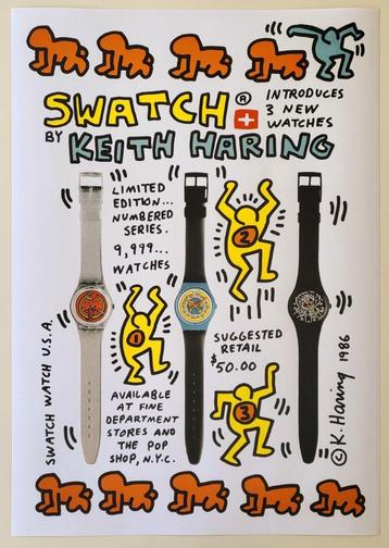 Keith Haring - Swatch - 1986 beschikbaar voor biedingen