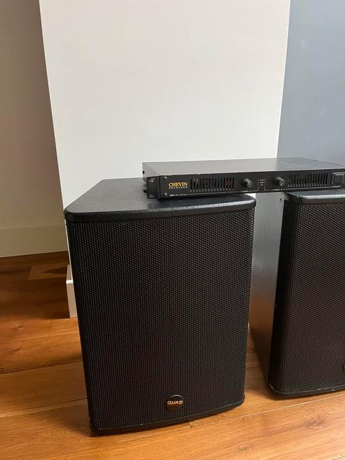 Quad Forum 12 inch dual concentric, Audio, Tv en Foto, Luidsprekers, Gebruikt, Front, Rear of Stereo speakers, 120 watt of meer