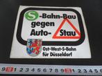 sticker Ost-West-S-Bahn für Düsseldorf  gegen Auto - Stau, Ophalen, Zo goed als nieuw