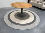 Nieuw Leolux Columna eettafel Eiken hout Design Tafel 130, Huis en Inrichting, Leolux, 100 tot 150 cm, Rond, Nieuw
