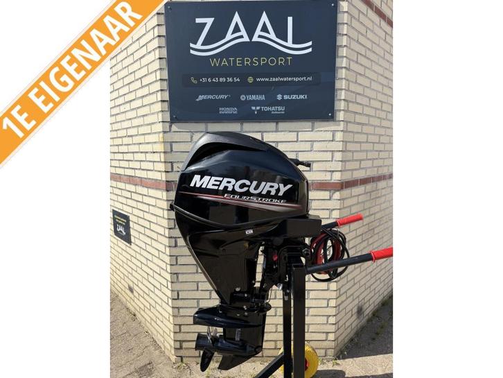Mercury 25PK Kortstaart afstand bediend 4takt buitenboord, Watersport en Boten, Buiten- en Binnenboordmotoren, Gebruikt, Benzine