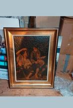 Antieke schilderij olie op doek, Antiek en Kunst, Ophalen of Verzenden